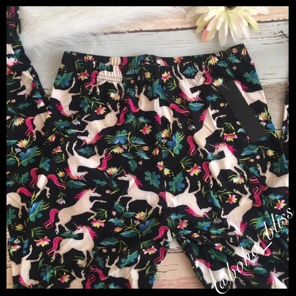 Unicorn Print Soft Stretch Leggings NWT - Picture 5 of 5